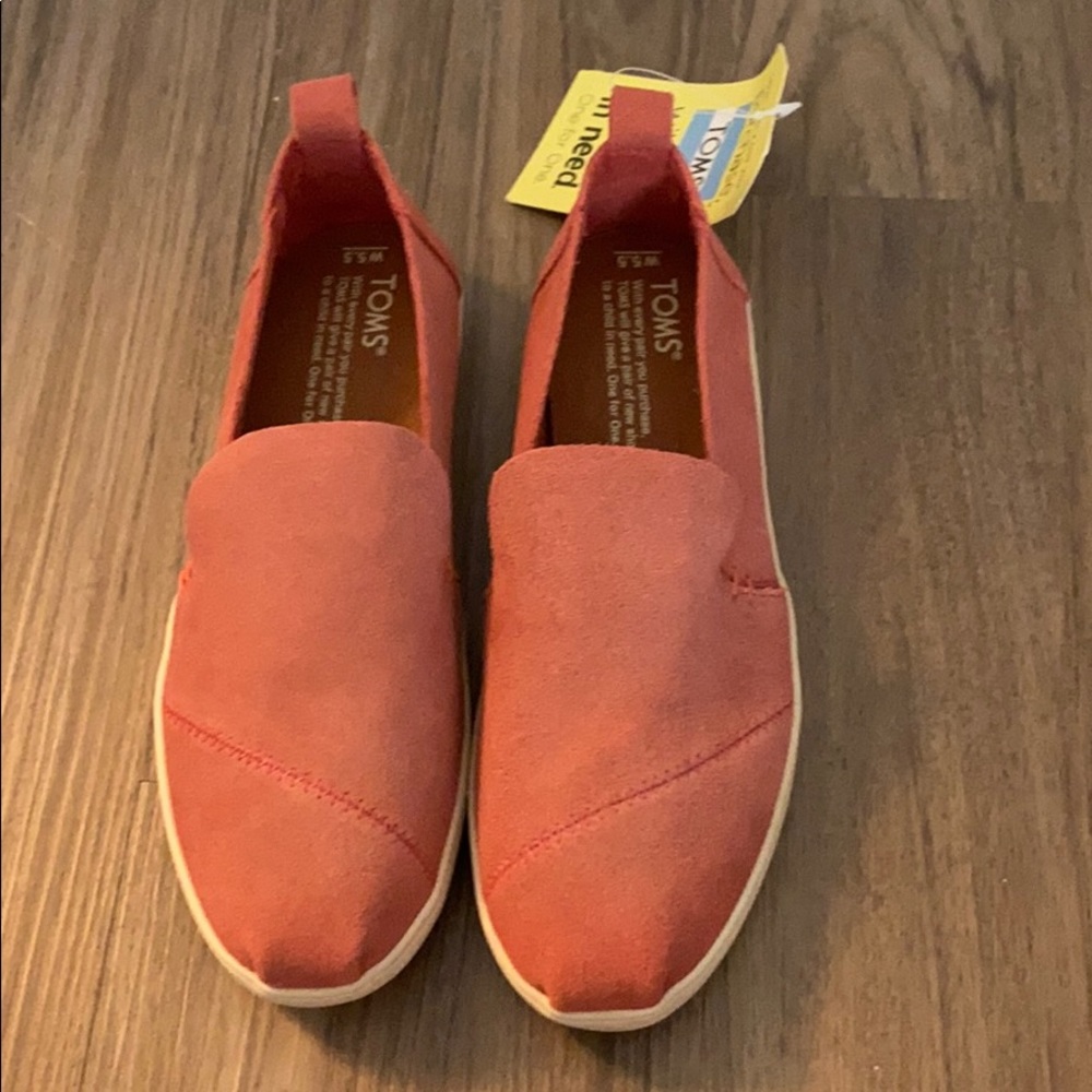 Toms faded rose suede deconstructed alpargata